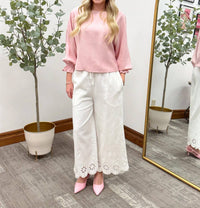 Hem & Thread - Wide Leg Culotte Pants