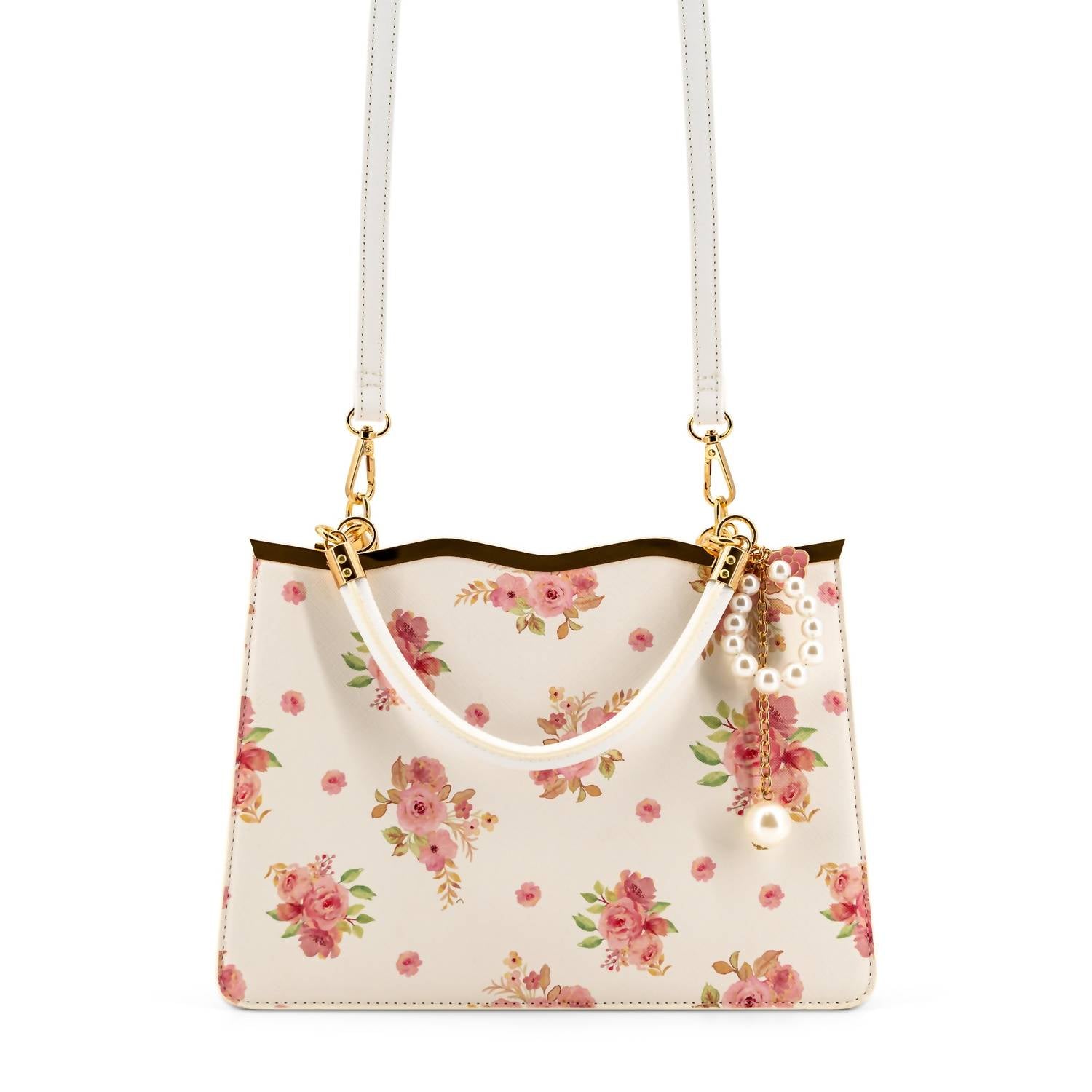 Like Dreams - Women's Camille Floral Top Handle Crossbody Bag