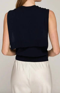 Autumn Cashmere - Sleeveless Button Vest