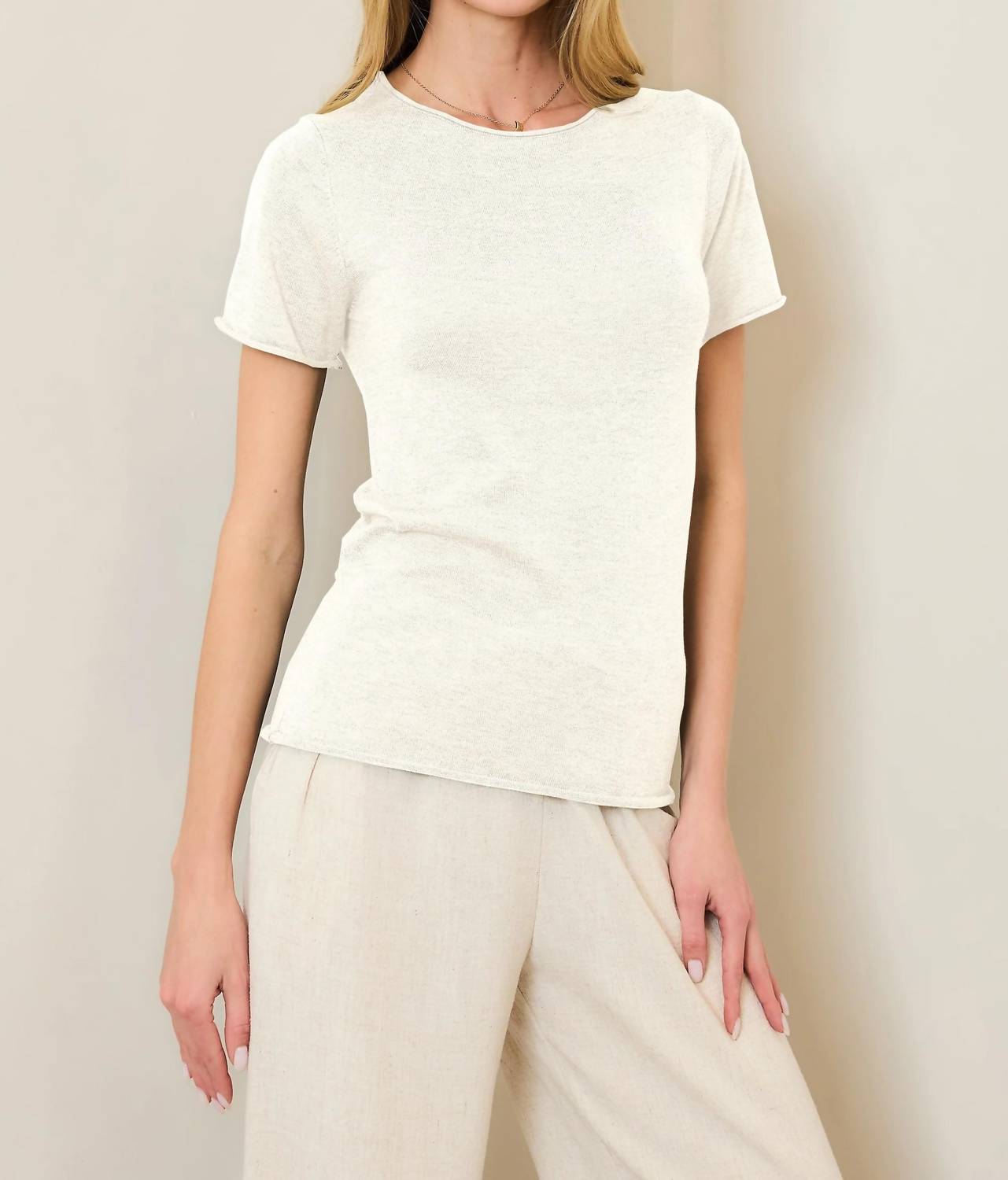 Nyland - Isa Classic Round Neck Knit Tee