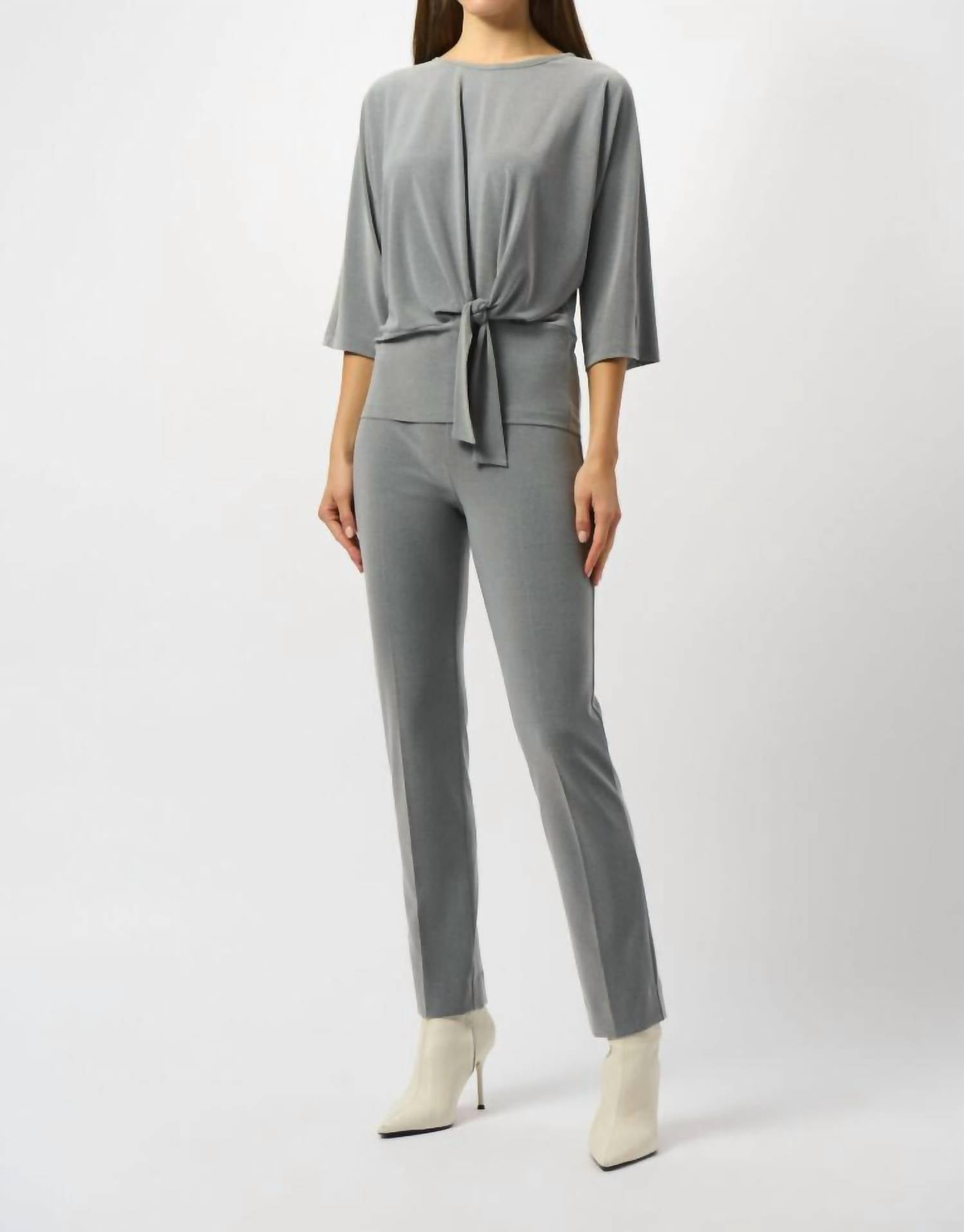 Joseph Ribkoff - Silky Knit Straight Leg Pull-On Pants