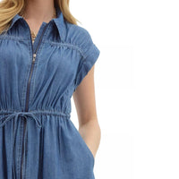 Entro - Denim Zipper Dress