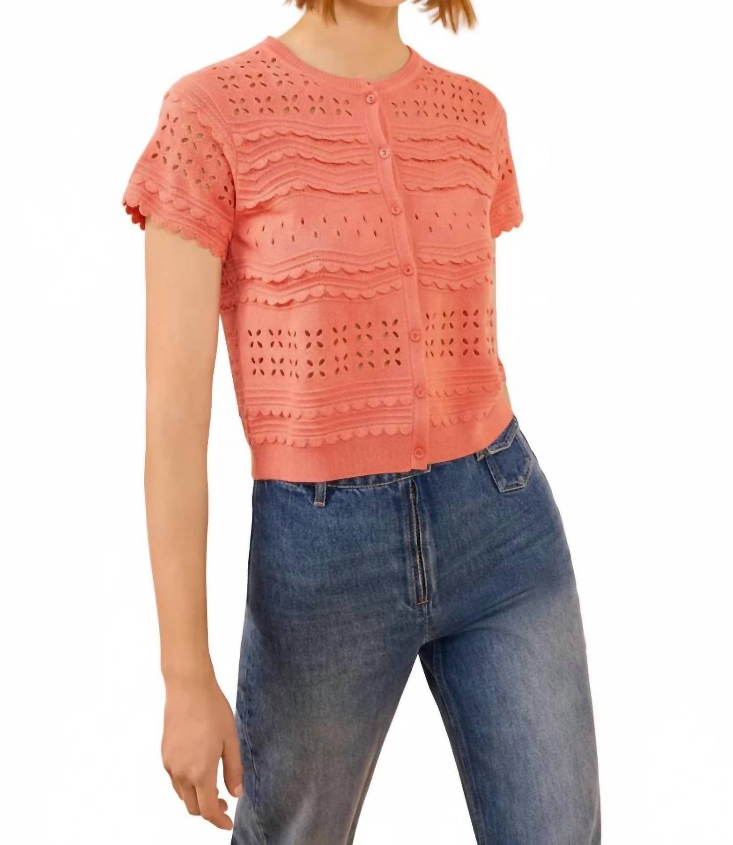 Ulla Johnson - Abriana Eyelet Knit Cardigan