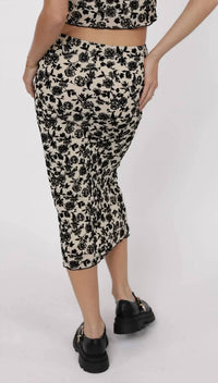 Sage The Label - Analogue Floral Midi Skirt