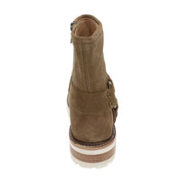 Frye Women's Olivia Harness Short Suede Comfort Boots in almond - women's shoe - view 4