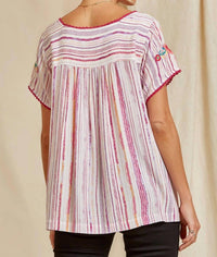 Andree By Unit - Babydoll Embroidered Top