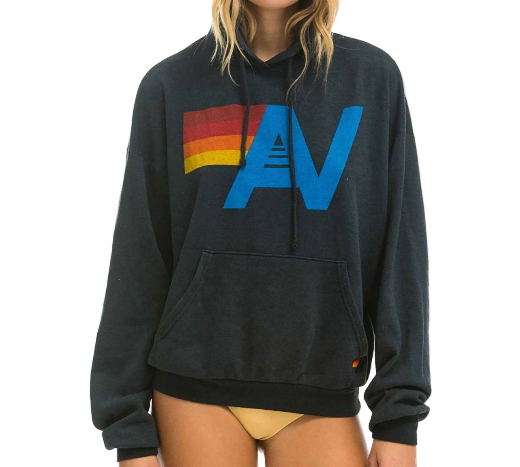Aviator Nation - Logo Relaxed Pullover Hoodie