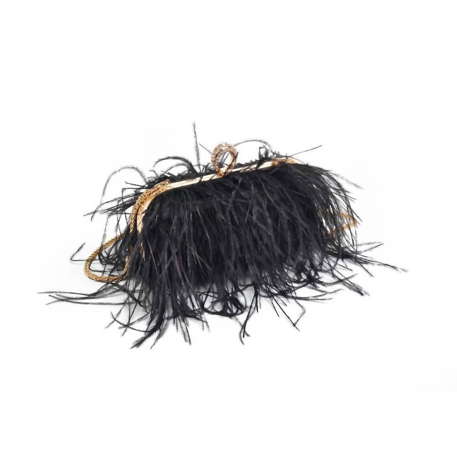 Moda Luxe - Women's Harlow Feather Evening Bag