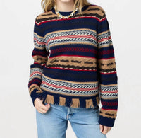 Guest In Residence - Western Stripe Crew Sweater
