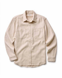 Taylor Stitch Men's Utility Shirt in natural sashiko - men's long sleeve top