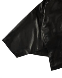 Veronica de Piante Keeva Nappa Leather Cape in black - women's jacket - view 7