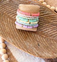 White Label - Women's Spring Pastel Bracelet Stack