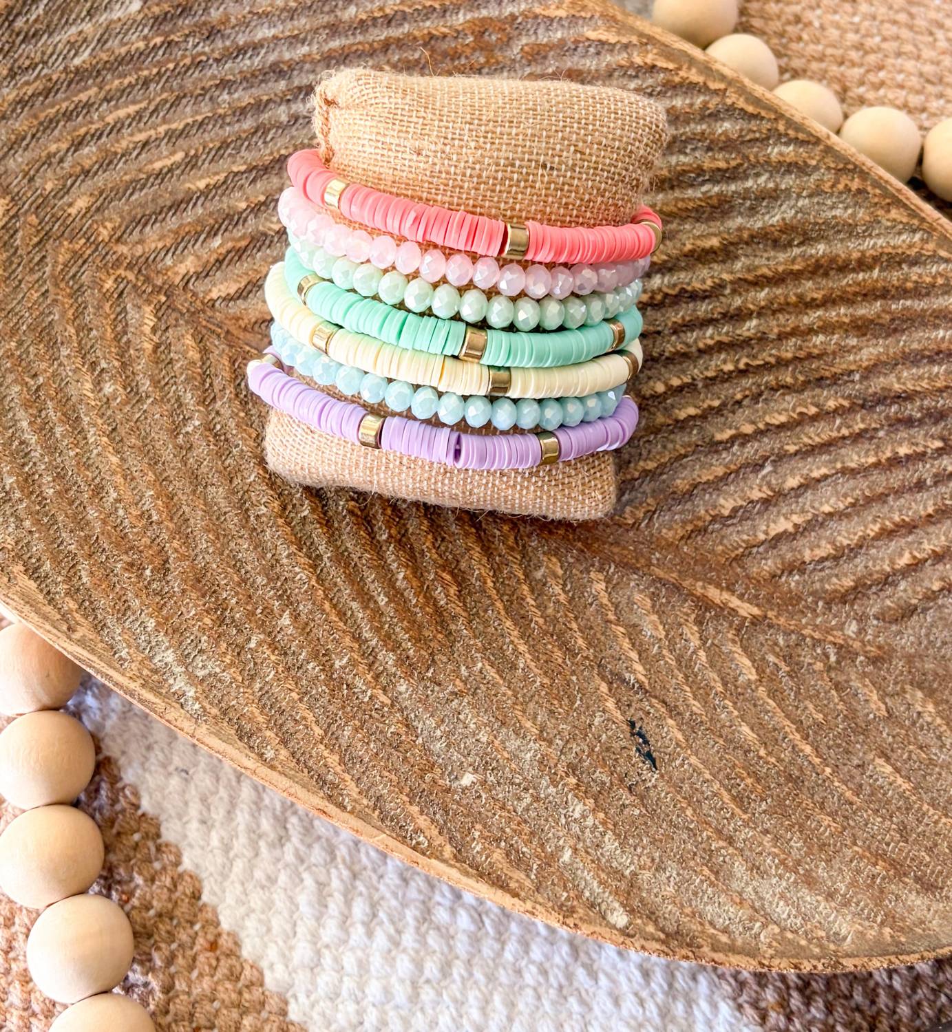 White Label - Women's Spring Pastel Bracelet Stack