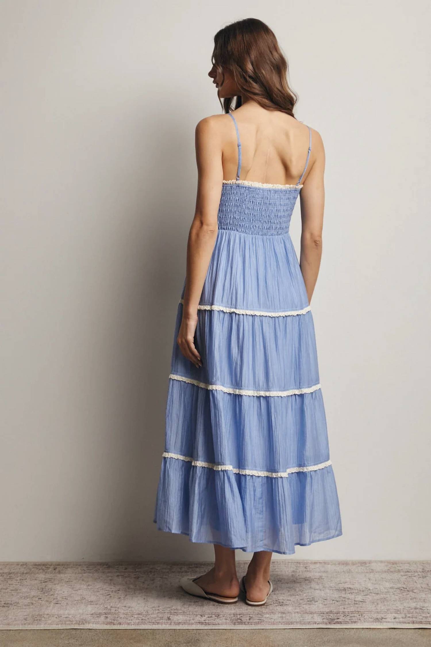 Forte - Smocked Tiered Maxi Dress