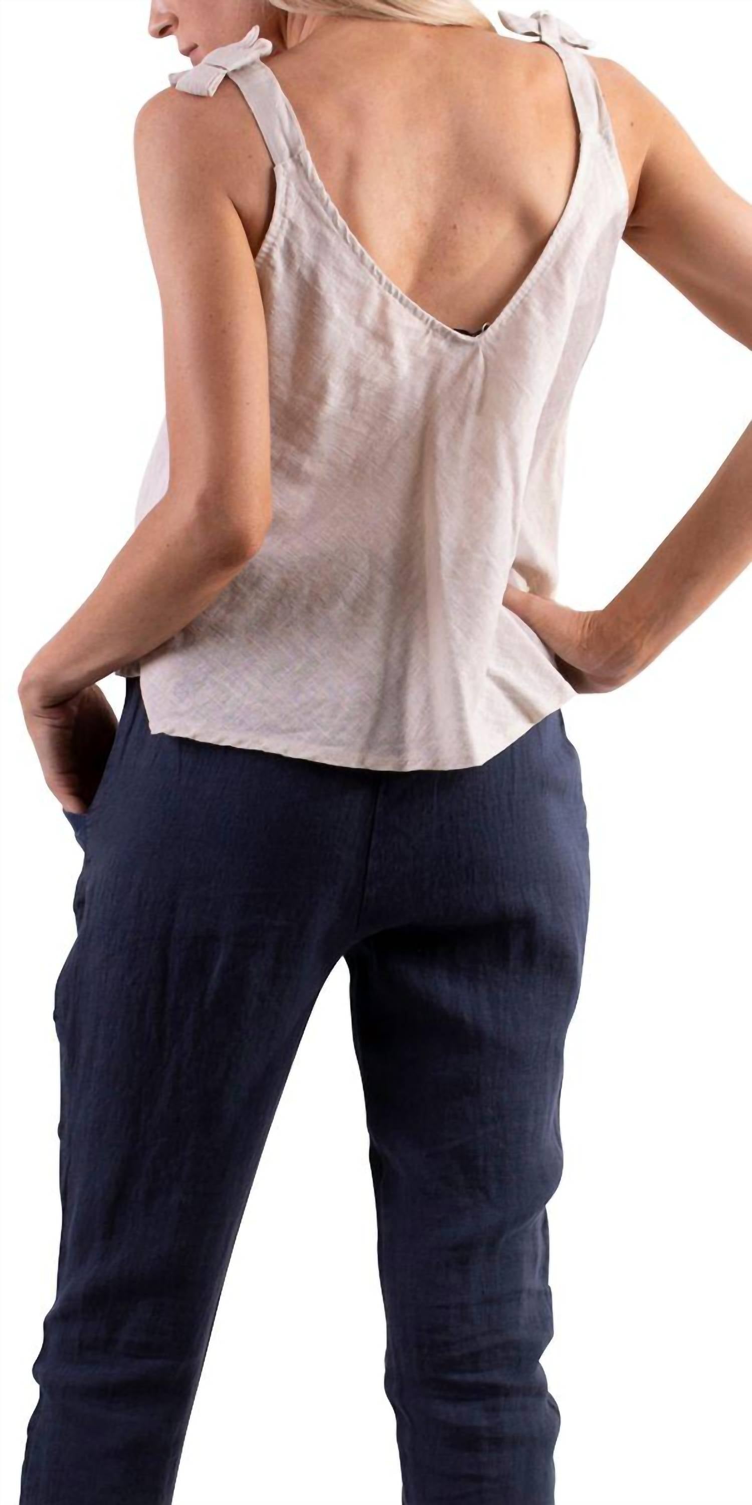 Gigi Moda - Farbella Linen Tank Top