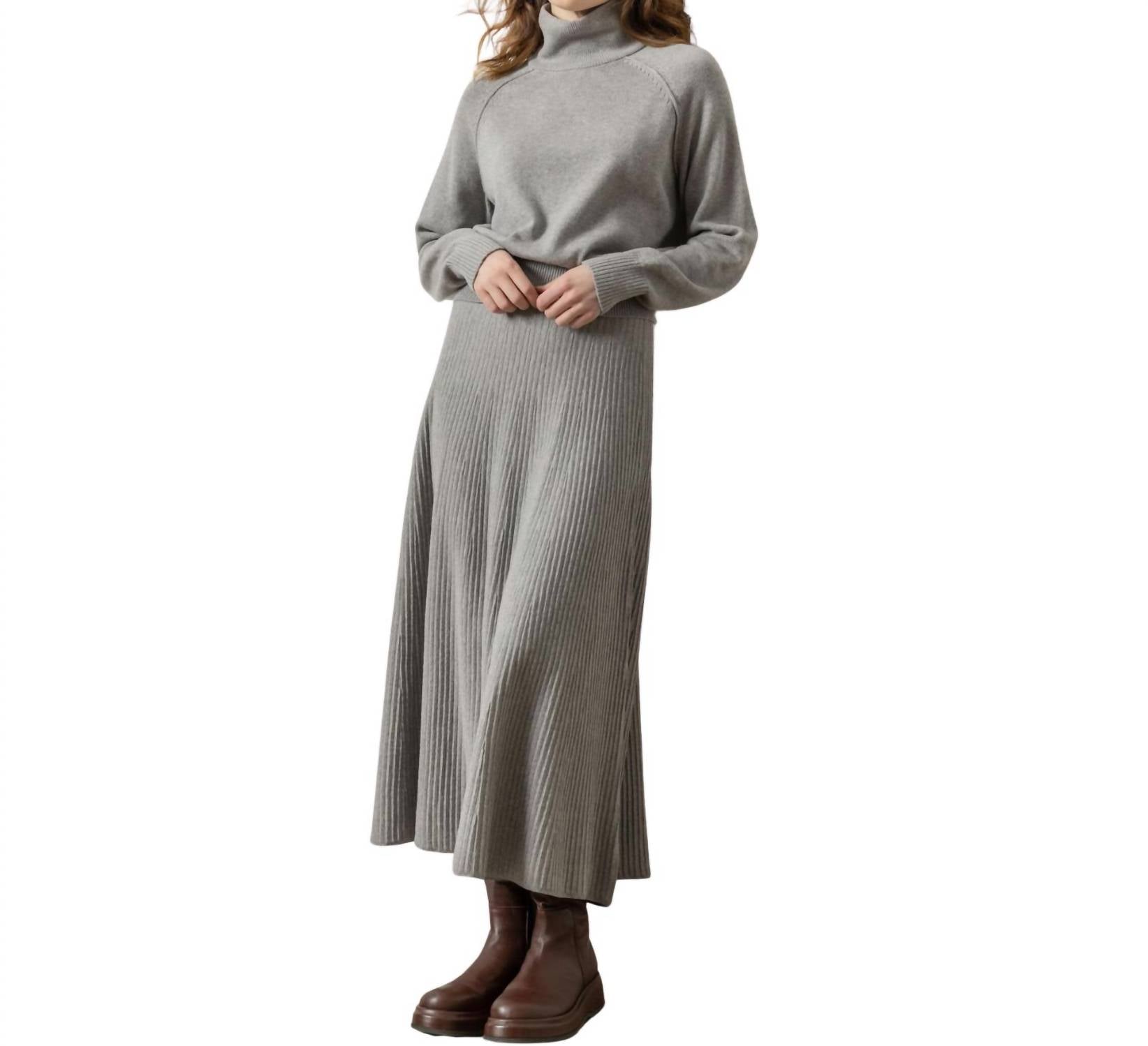 Lilla P - Flared Sweater Skirt