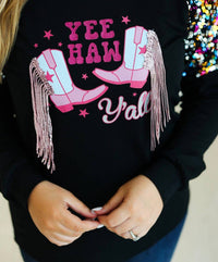 Southern Grace - Boots Graphic On Sweatshirt