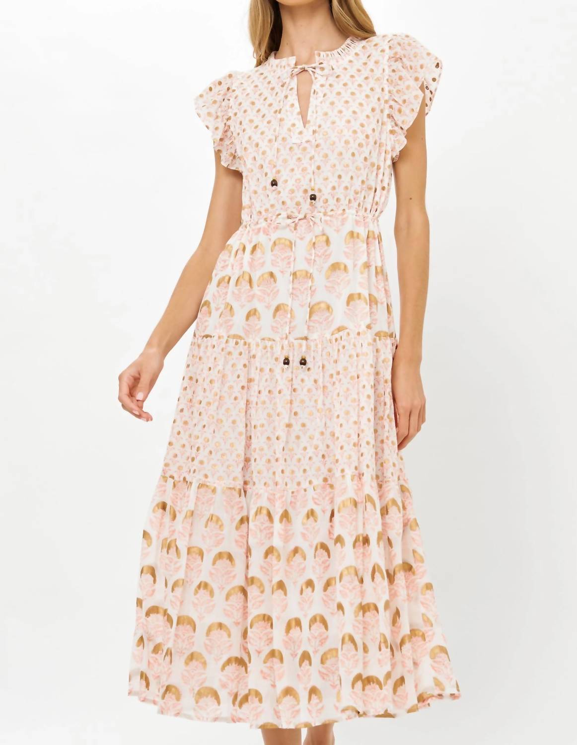 Oliphant - Cinched Flirty Midi Dress