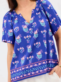 Mary Square - Lori Split V-neckline Blouse