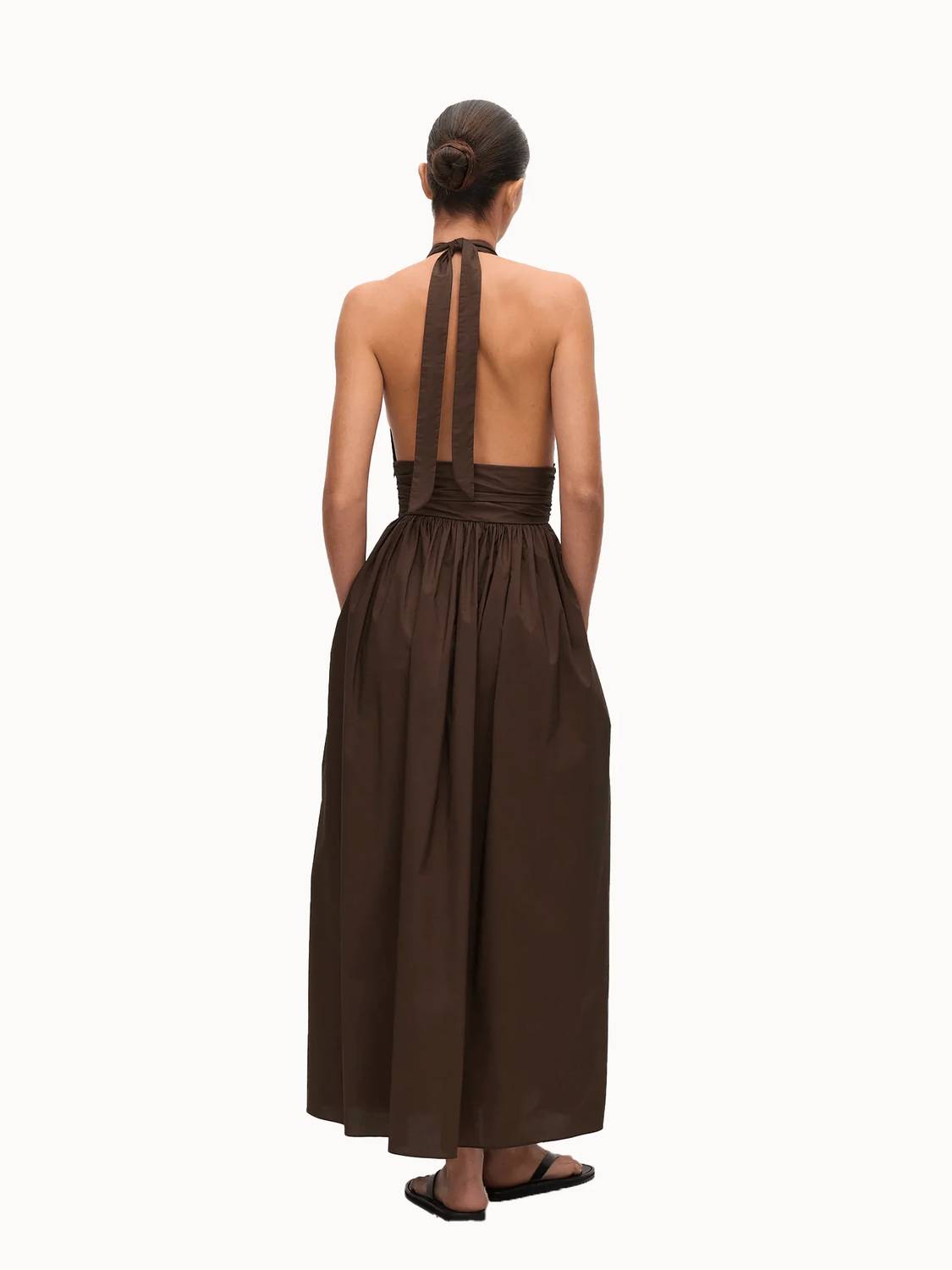 Matteau - Keyhole Halter Midi Dress