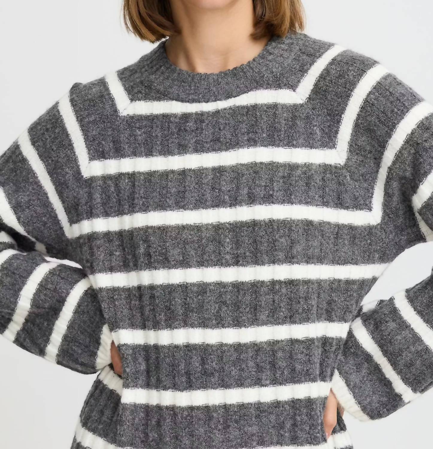B.Young - Marianne Rib Long Sleeve Dress