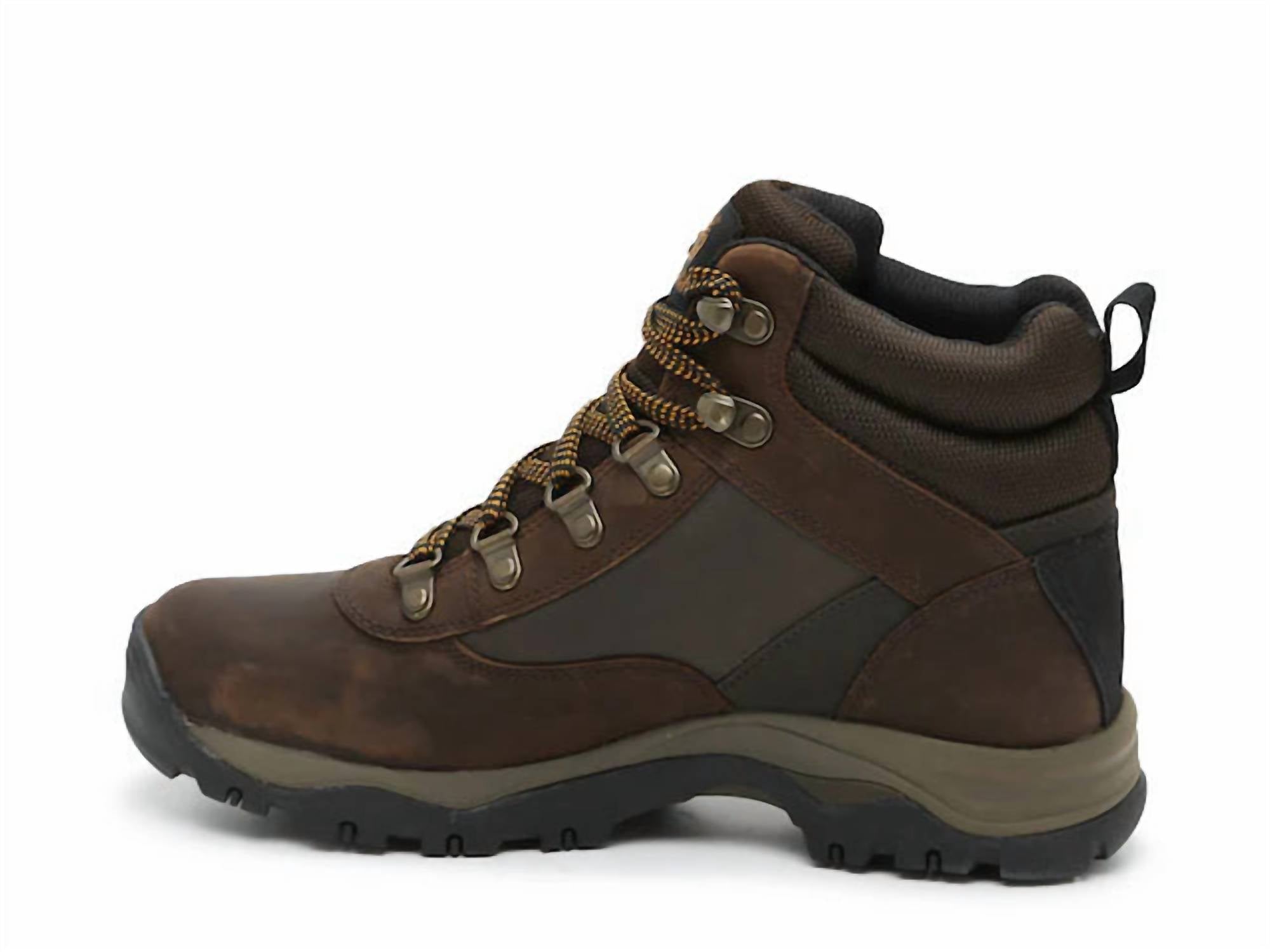 Timberland Women's Hiking Leather Boots in medium brown - women's shoe - detail view
