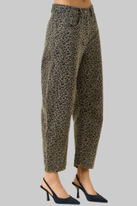 Doe And Rae - High Rise Barrel Leg Jeans