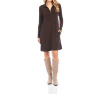 Karen Kane - Zaylee Zip-up Travel Mini Dress