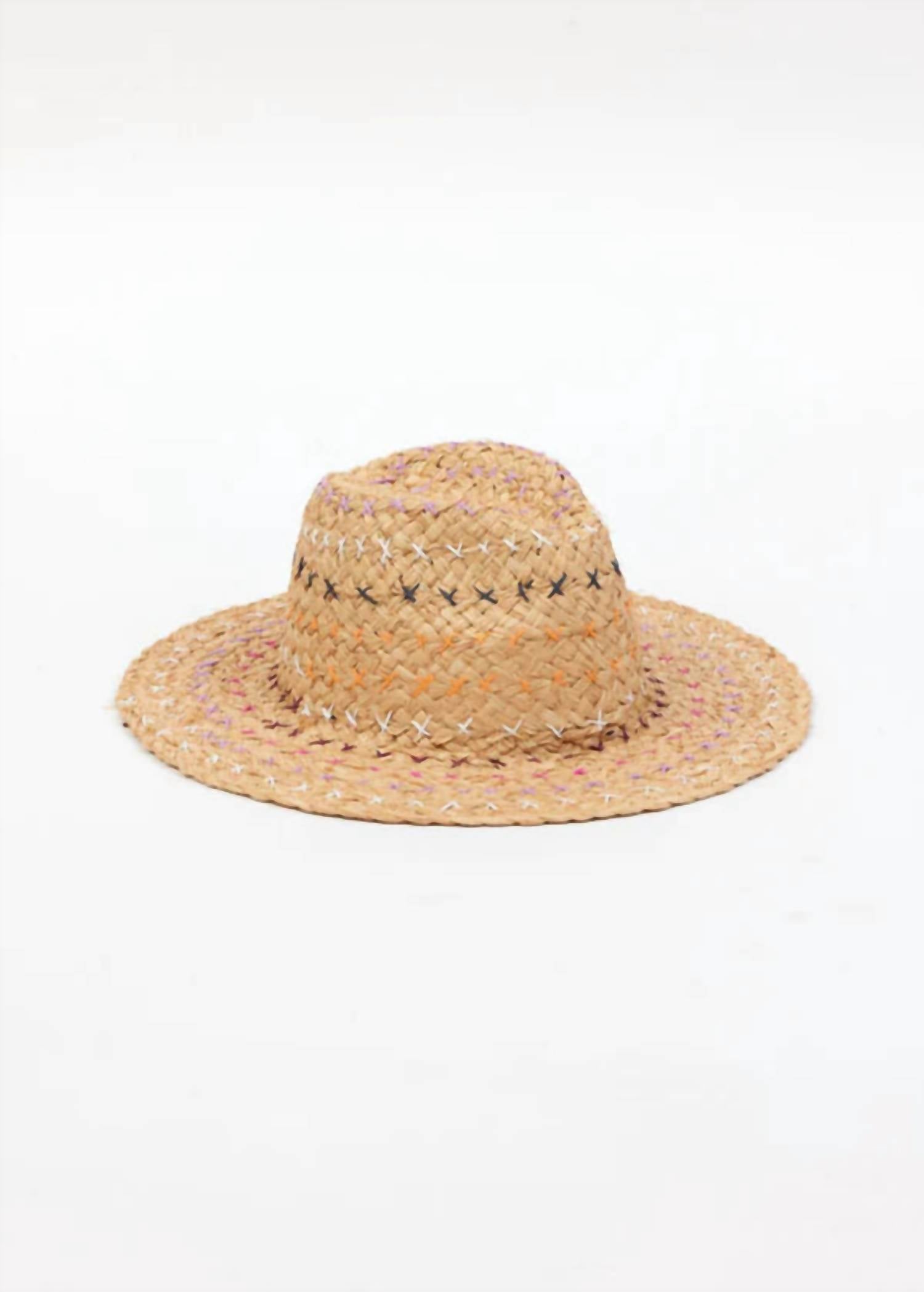 Hat Attack - Women's Josie Embroidered Straw Hat