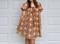 Veveret - Embroidered Mini Dress
