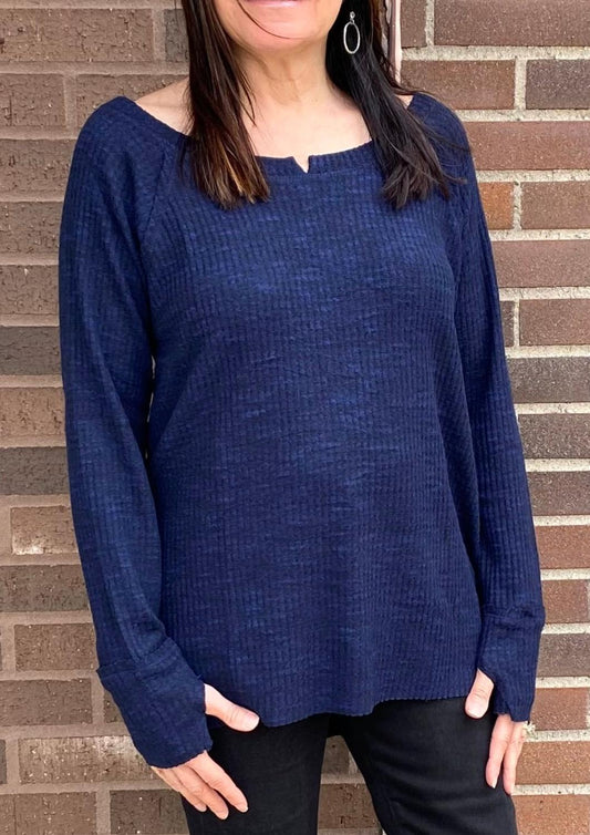 Ariella - High Low Long Sleeve Top