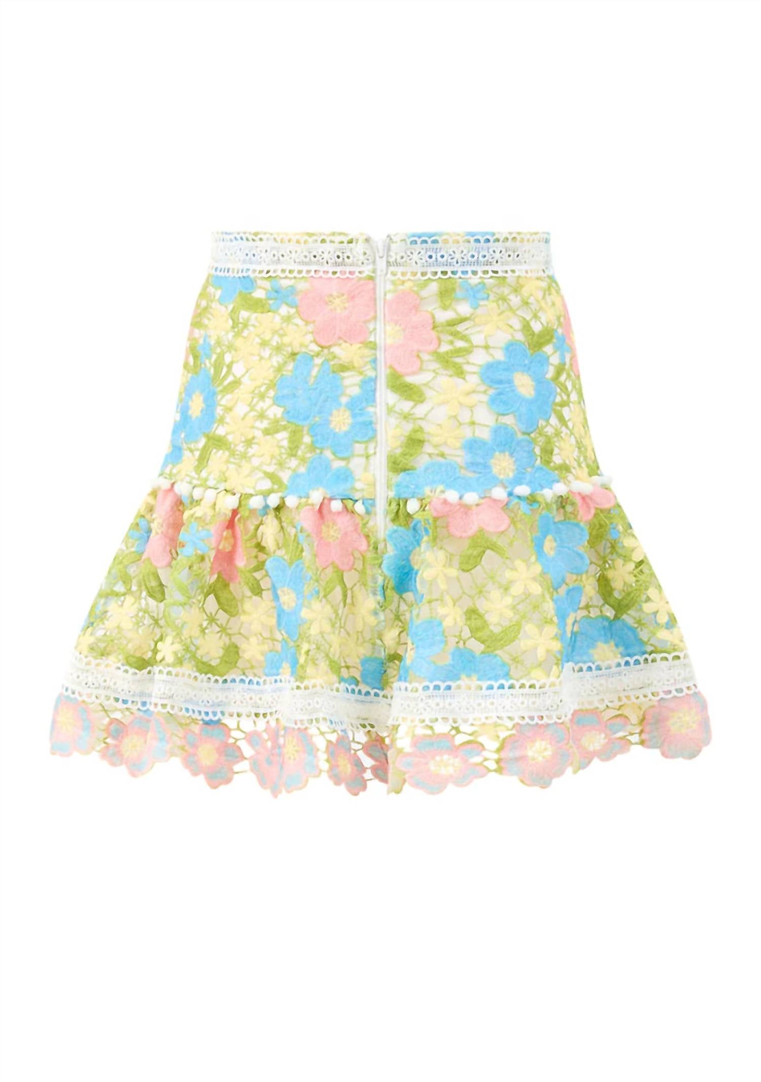 Marlo - Girl's Ellison Embroidered Mini Skirt