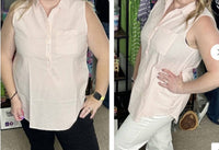 Sew In Love - Ivory Breezy Days Sleeveless Top