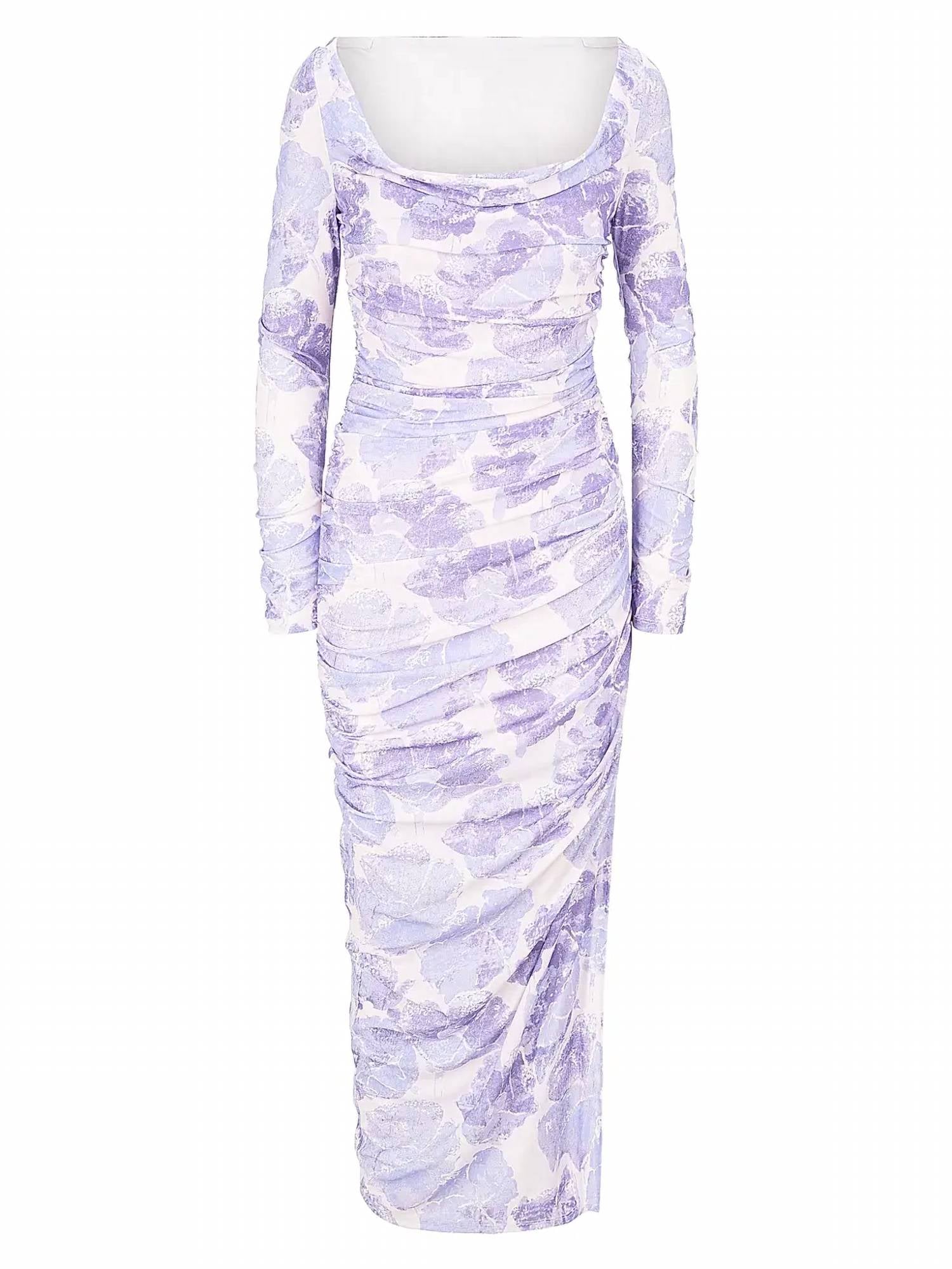 Staud - Solana Floral Ruched Maxi Dress