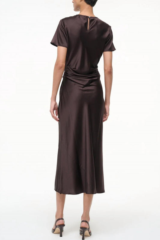 Staud - Marcel Silk Midi Dress
