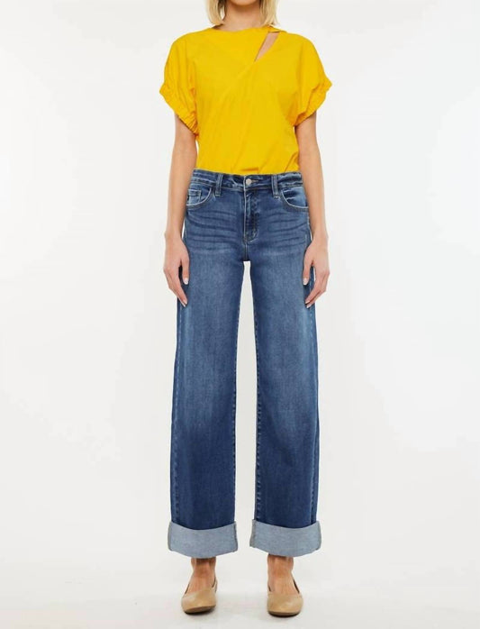 Kancan - High Rise Wide Leg Jeans