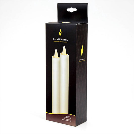 Flameless Candles Set of 2 8" Candle Sticks