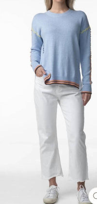 Zaket & Plover - Blue Thread Detail Sweater