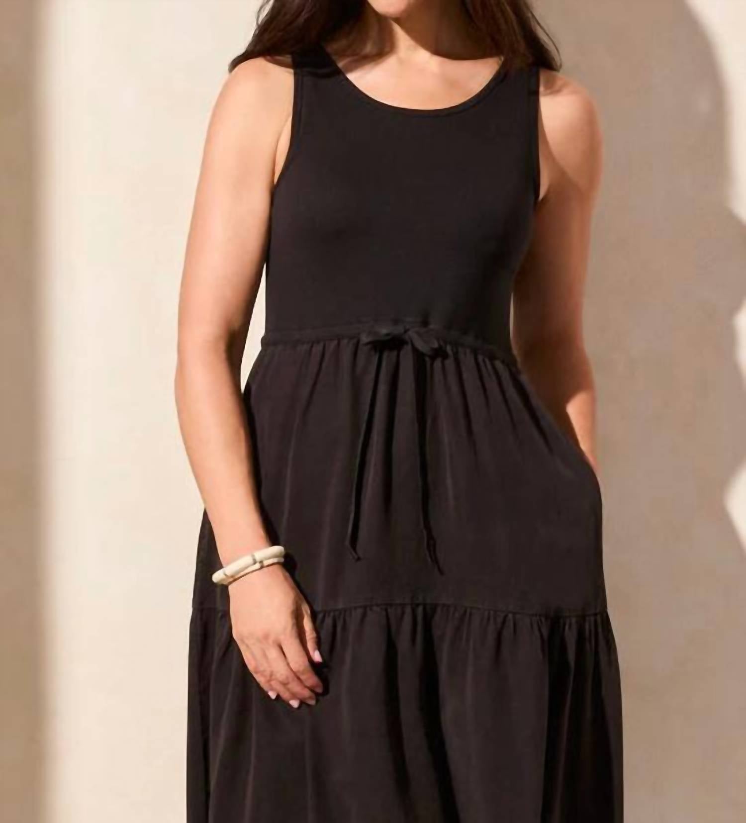 Tribal - Mixed Media Midi Dress