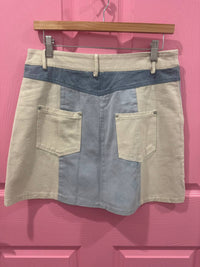Very J - Women's Denim Block Skirt