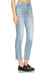 Mother Skinny Pixie Dazzler Ankle Fray Jeans in ivy league cowboy - women's jeans - view 4