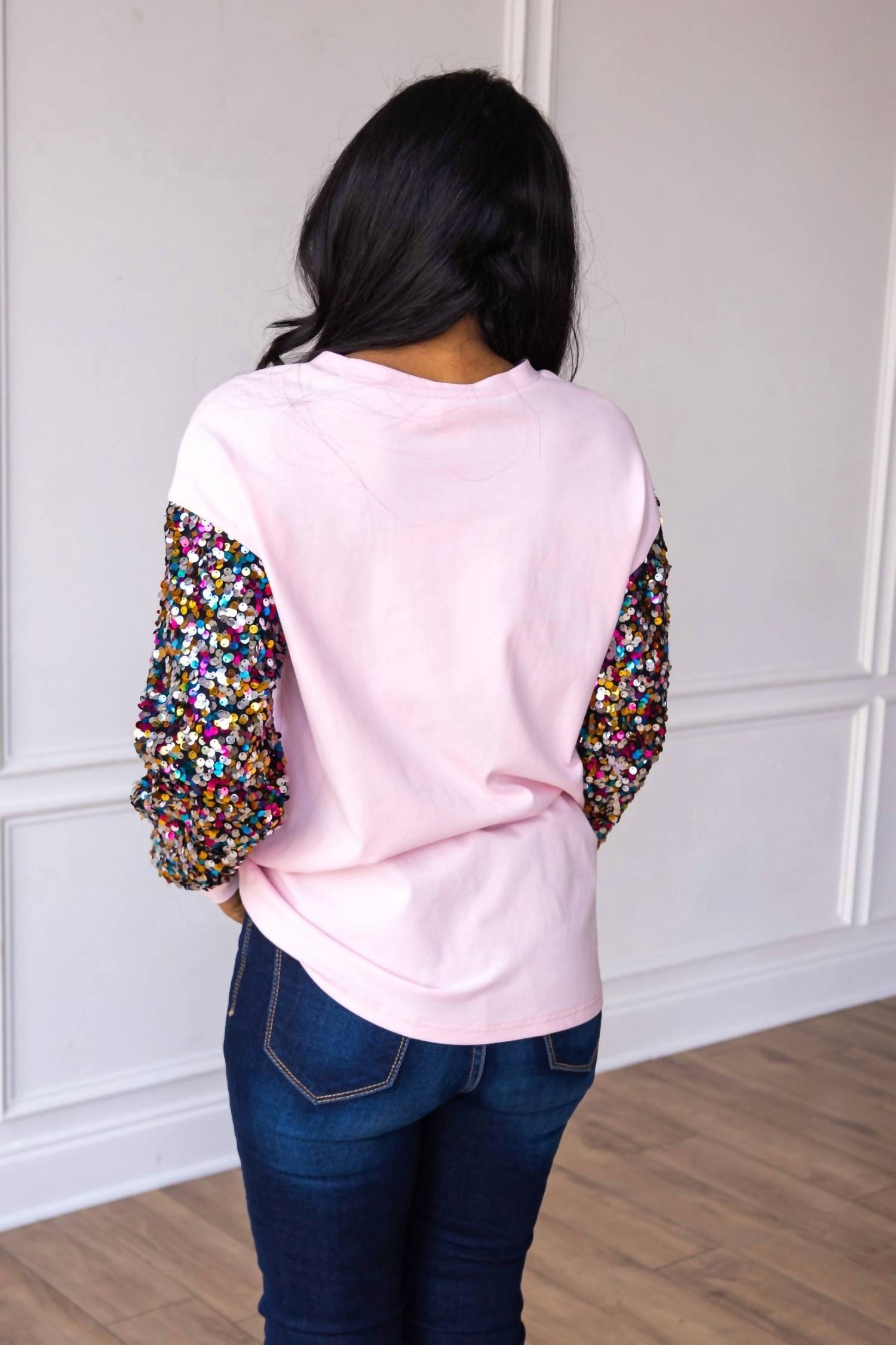 Southern Grace - Sequin Santa Sweatshirt