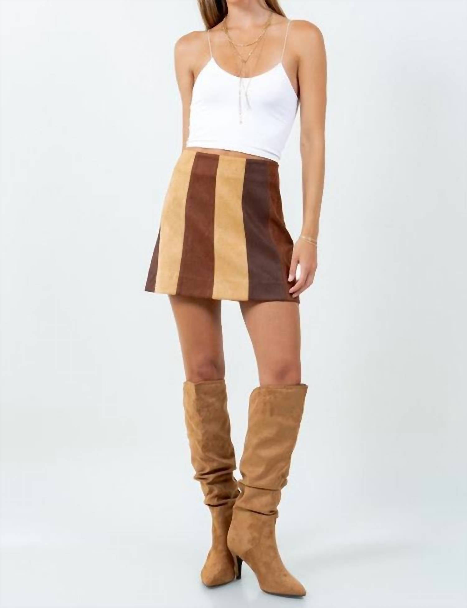 Whiteroom+Cactus - Suede Mini Skirt