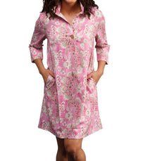 SMITH & QUINN Sophia Tunic Dress in petunia patisserie - women's dress - alternate view