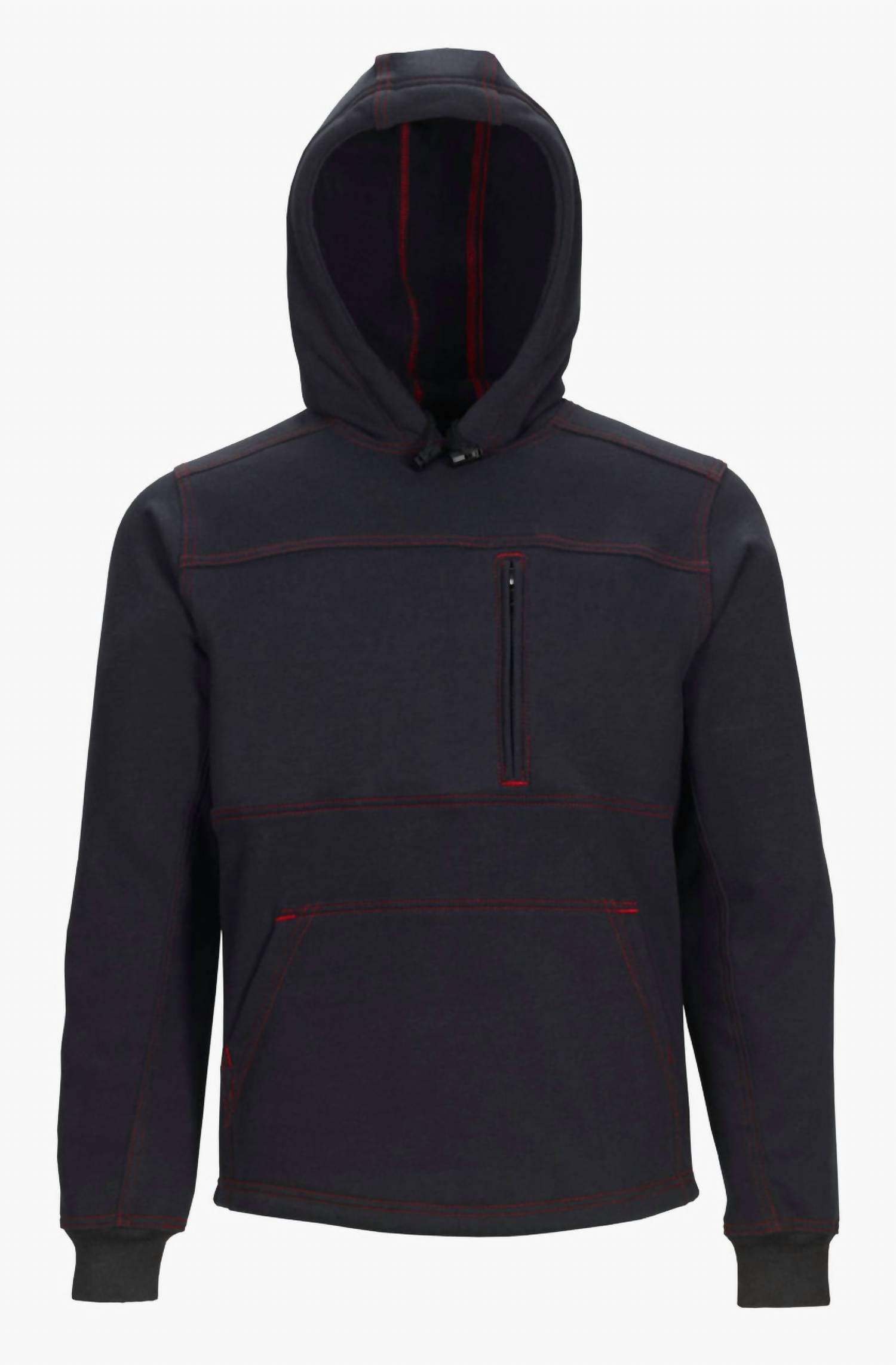 Lakeland Men's High Performance Fire Resistant Pullover Hoodie in black - men's shirt