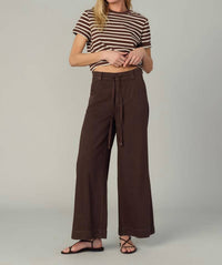 Joe's Jeans Addison Wide Leg Pant in coffee - women's pants