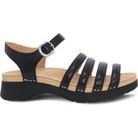 dansko Women's Roxie Sandal in black - women's sandal - detail view
