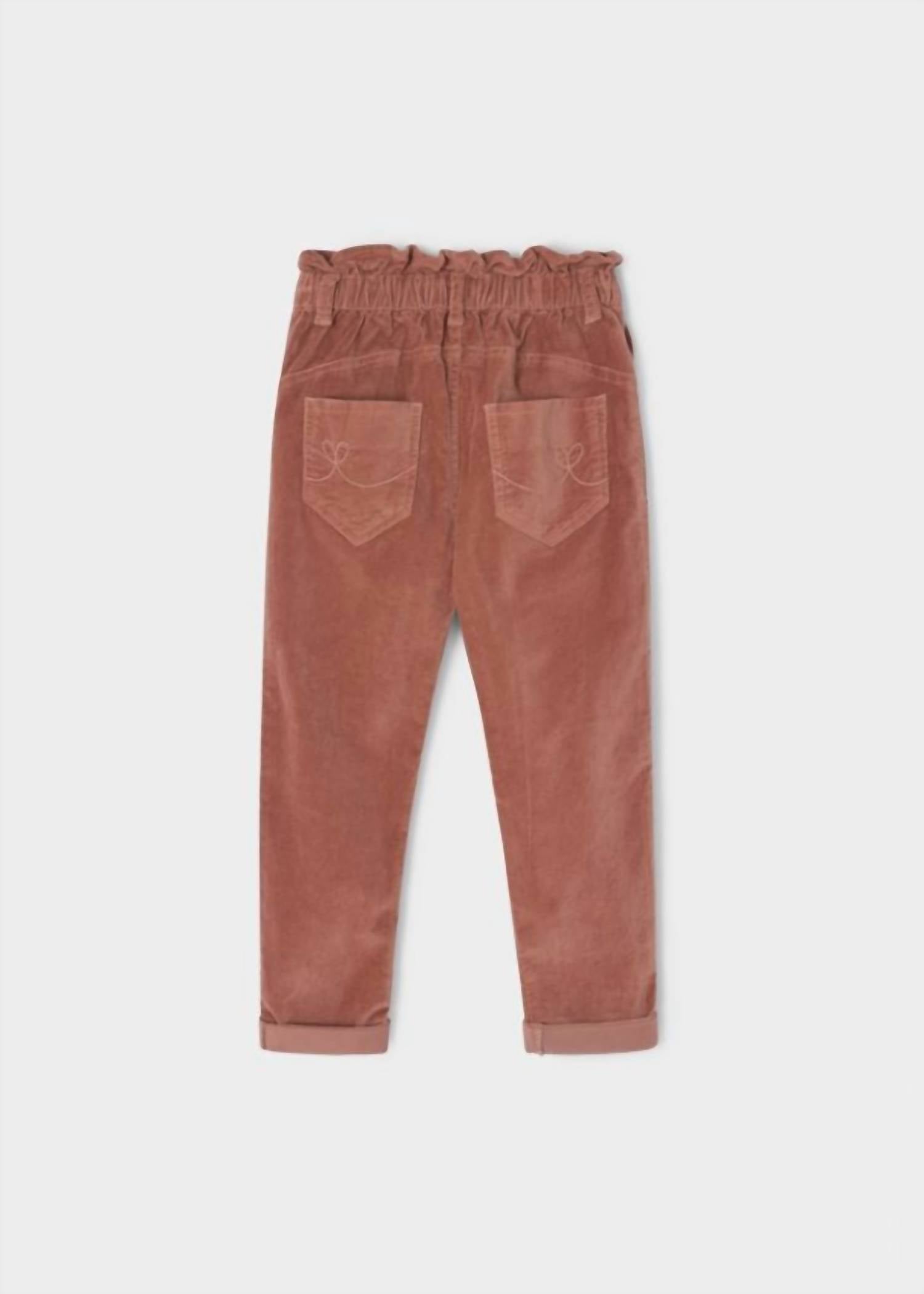 Mayoral - Slouchy Paperbag Cords Pant