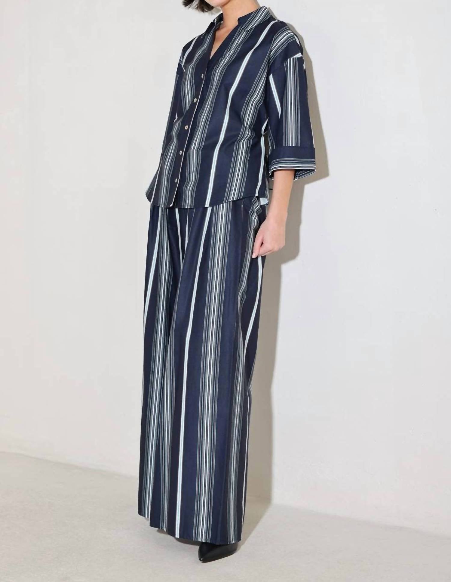 Flying Tomato - Striped Woven Top