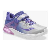 SAUCONY Junior Toddler's Flash Grow Sneakers in purple silver - kids' sneaker